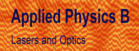 Springer Nature - Applied Physics B: Lasers and Optics