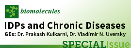 MDPI - Biomolecules - Special Issue: Intrinsically Disordered Proteins and Chronic Diseases