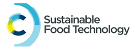Royal Society of Chemistry - Sustainable Food Technology