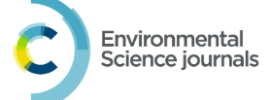 Royal Society of Chemistry - Environmental Science Portfolio